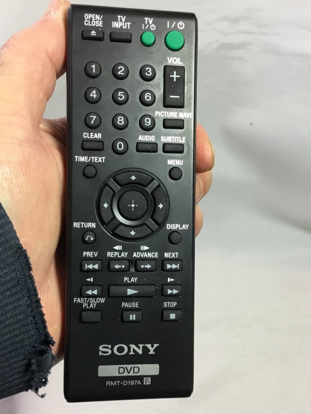 Original Sony RMT-D197A DVD Player Remote Control DVP-SR210 DVP-SR510 DVP-SR510H